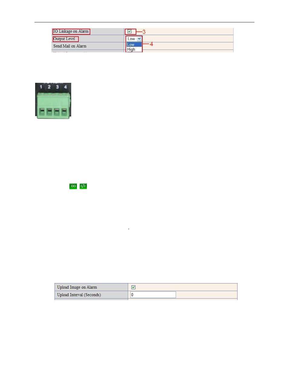 19 send mail on alarm, 4 io pins for io alarm linkage | Hootoo HT-IP210F User Manual | Page 50 / 59