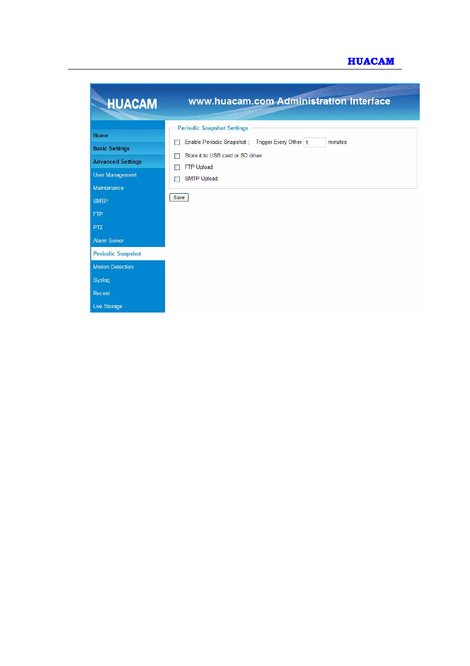 8 motion detection time schedule | HUACAM HCV725 User Manual | Page 33 / 41