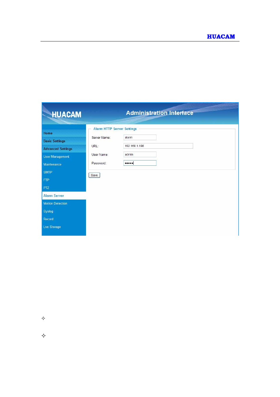 HUACAM HCV724 User Manual | Page 31 / 43