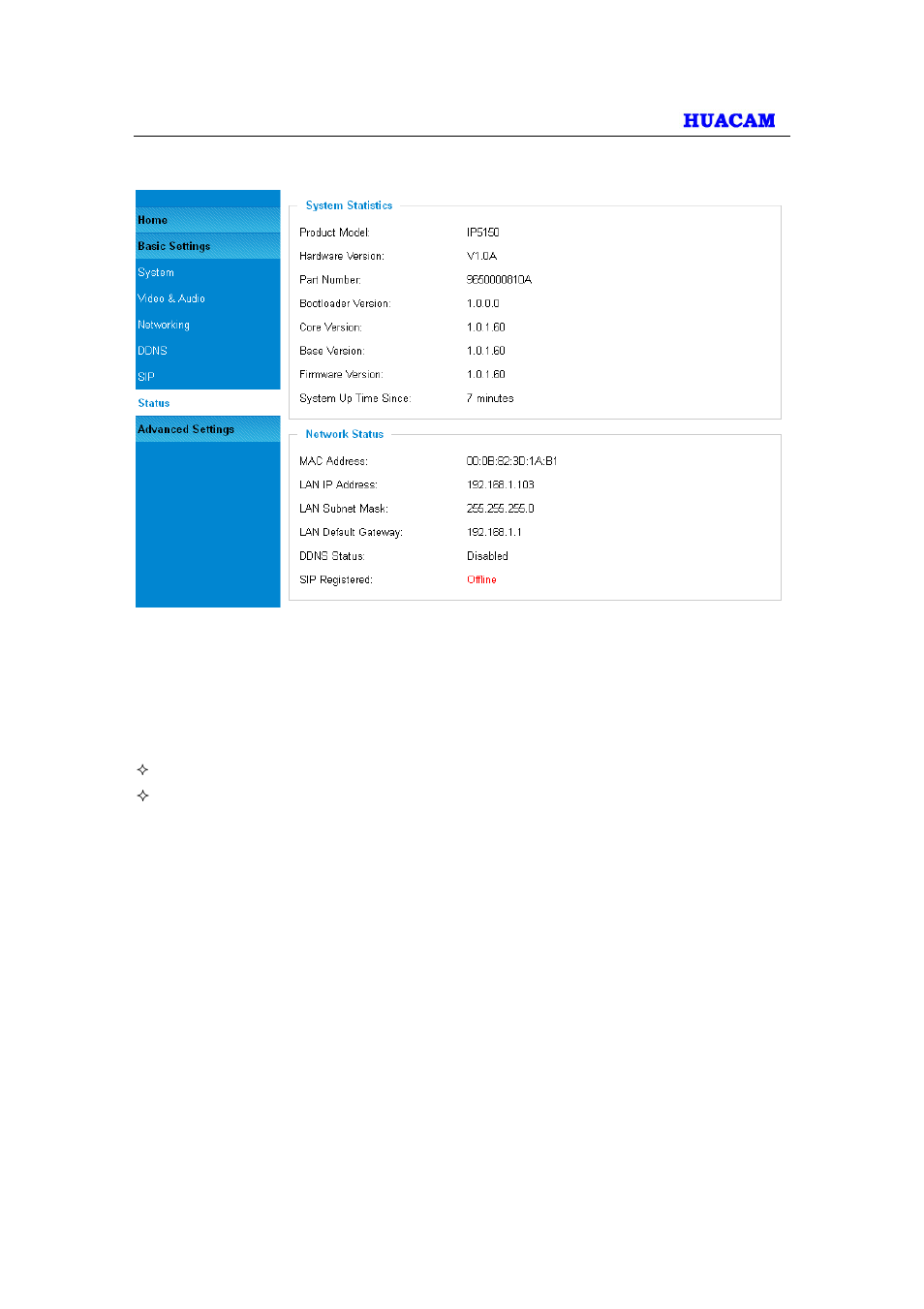 Advanced settings explanation, 1 user management page | HUACAM HCV203 User Manual | Page 23 / 38