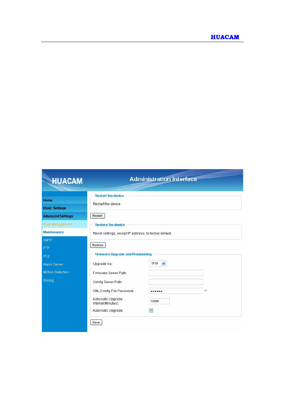 9 software upgrade | HUACAM HCV203 User Manual | Page 32 / 38