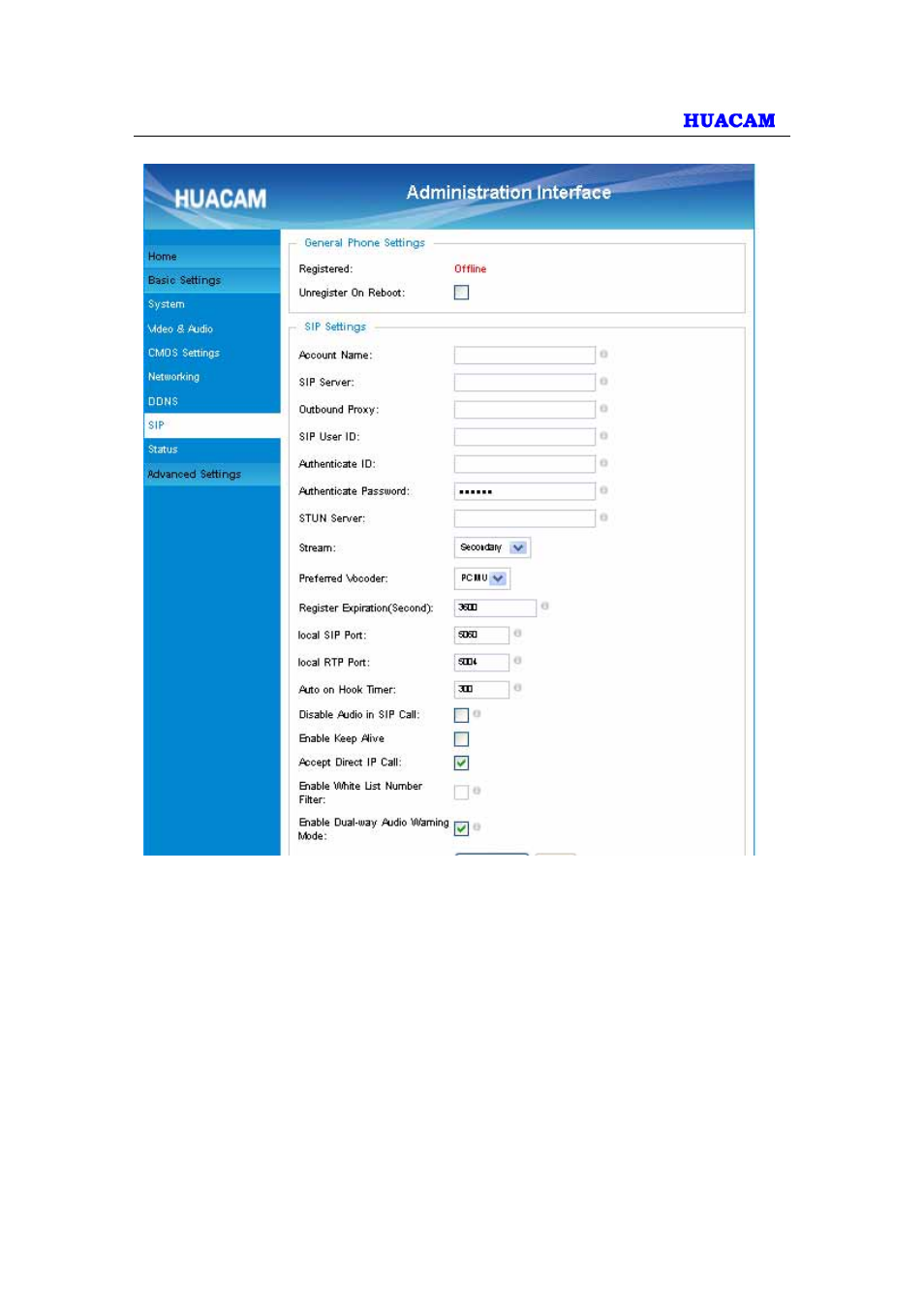 HUACAM HCV825 User Manual | Page 23 / 40