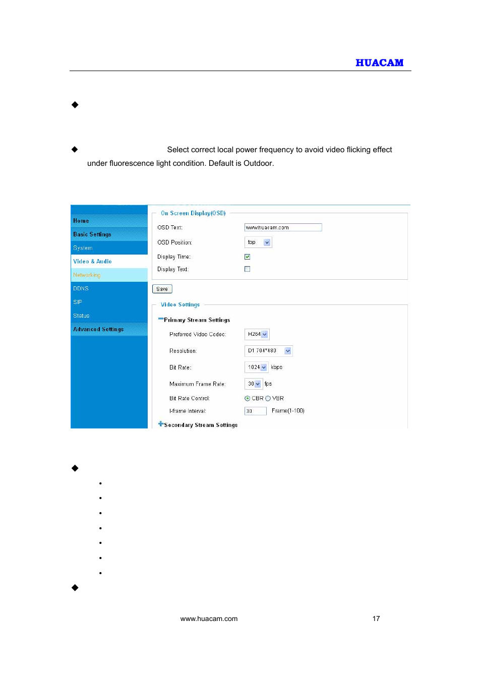 HUACAM HCV207 User Manual | Page 17 / 38