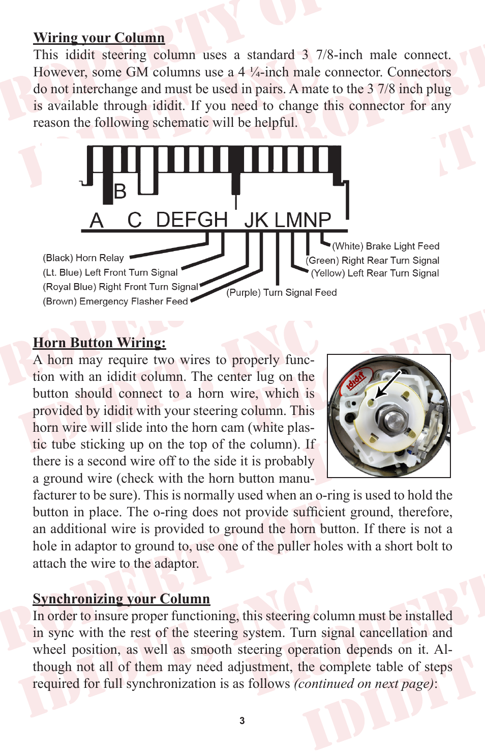 ididit Universal Steering Column: Universal Straight User Manual | Page 4 / 8