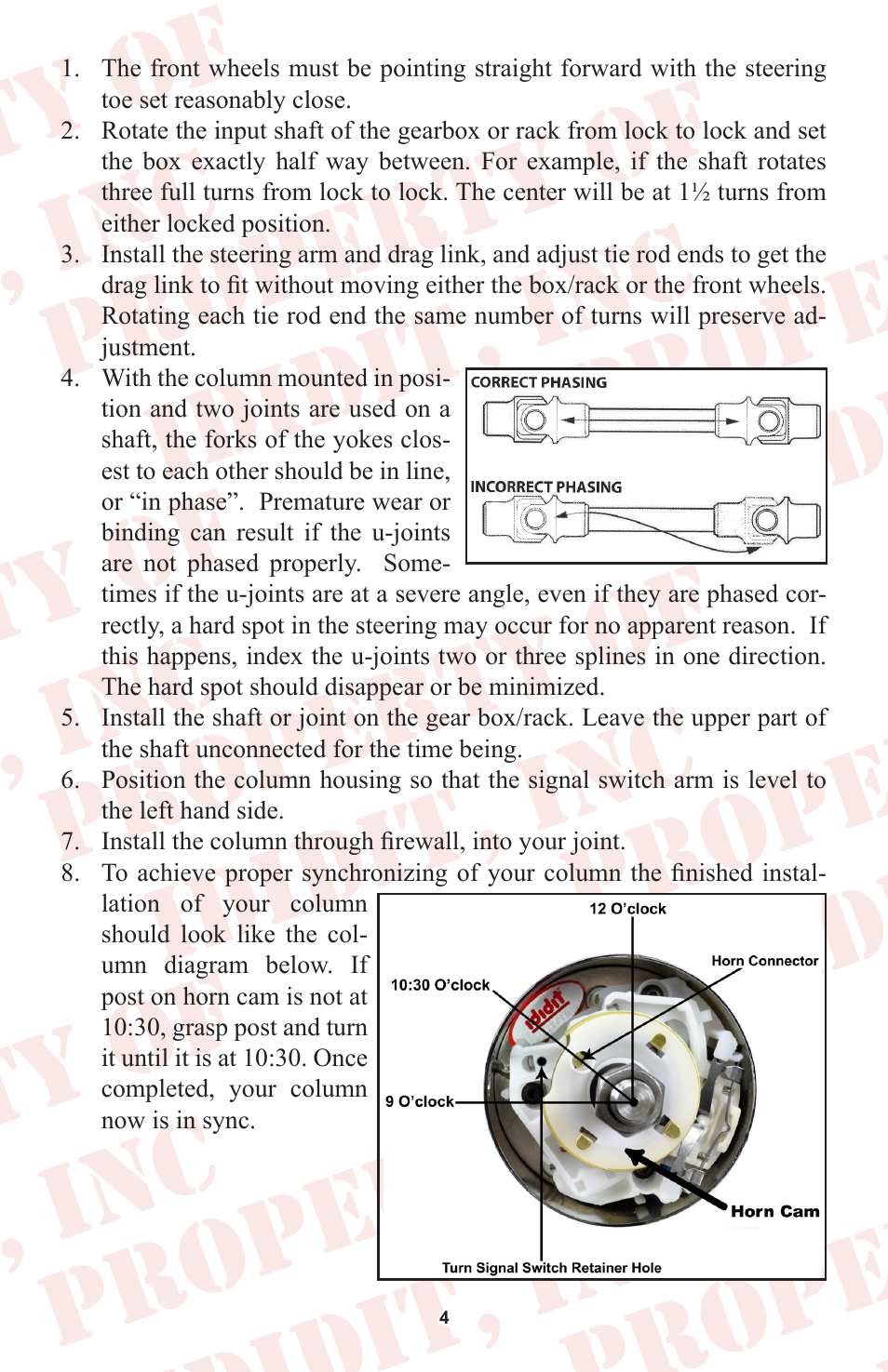 ididit Universal Steering Column: Universal Straight User Manual | Page 5 / 8