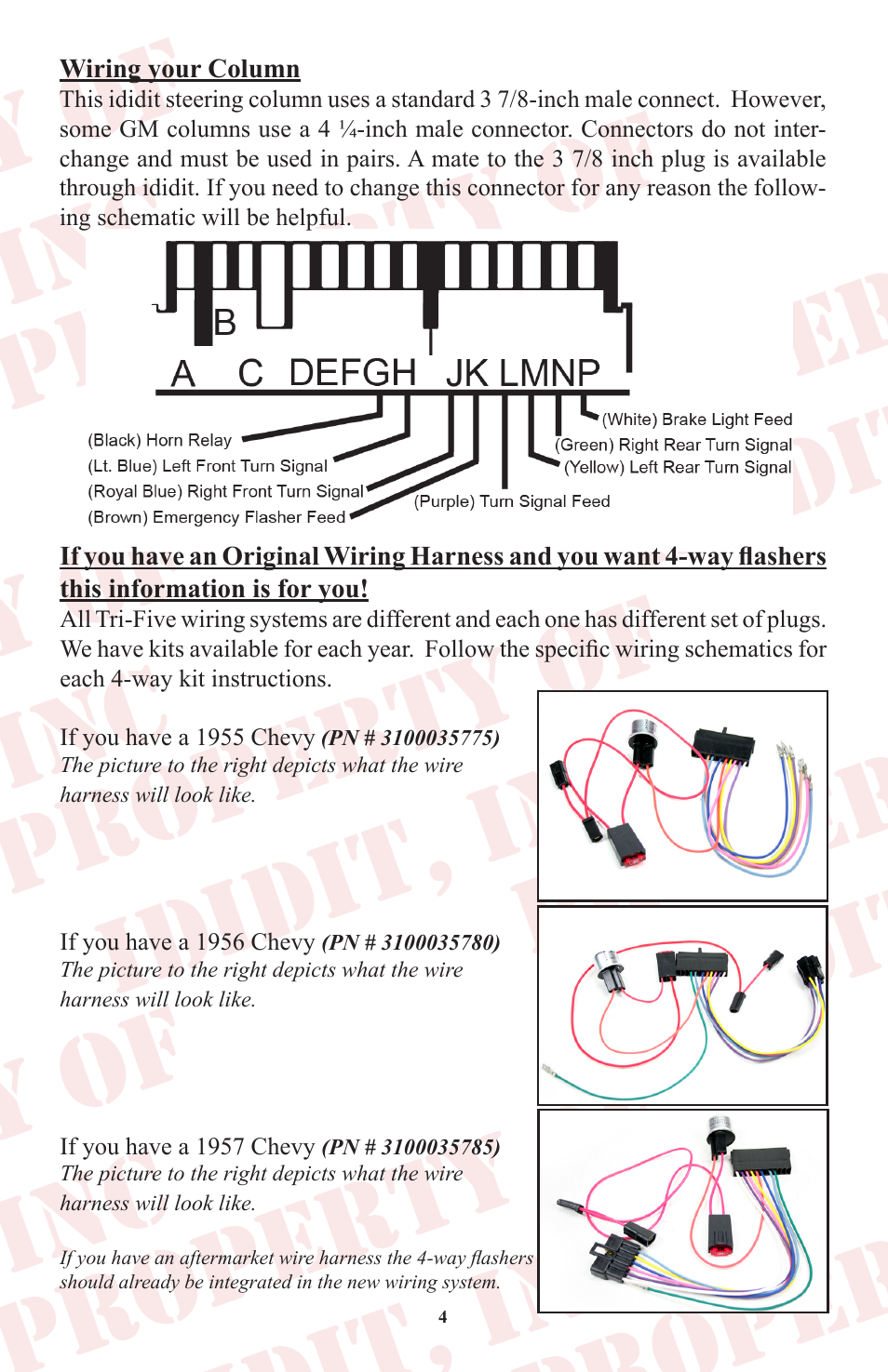 ididit Retrofit Steering Column: Tri-Five Chevy User Manual | Page 5 / 18