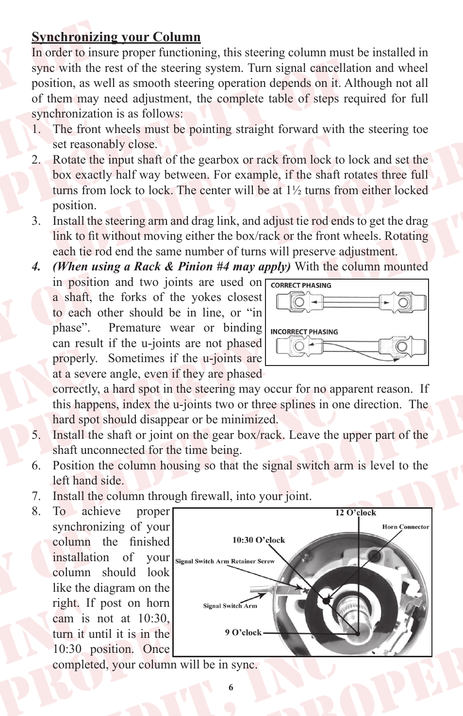 ididit Retrofit Steering Column: Tri-Five Chevy User Manual | Page 7 / 18