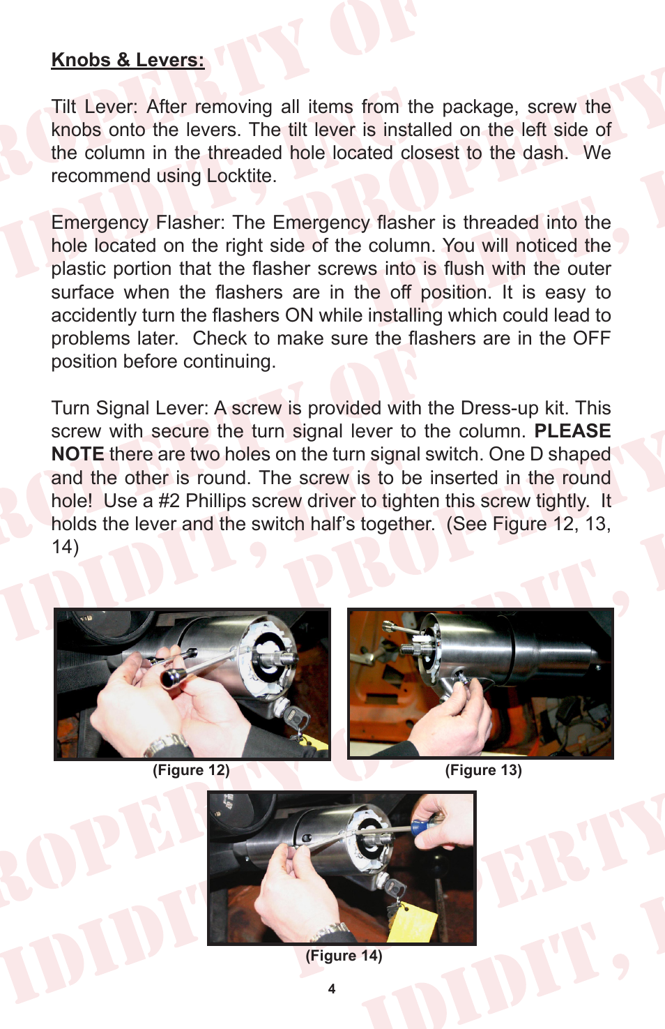 ididit Retrofit Steering Column: 1970-75 Camaro User Manual | Page 6 / 12