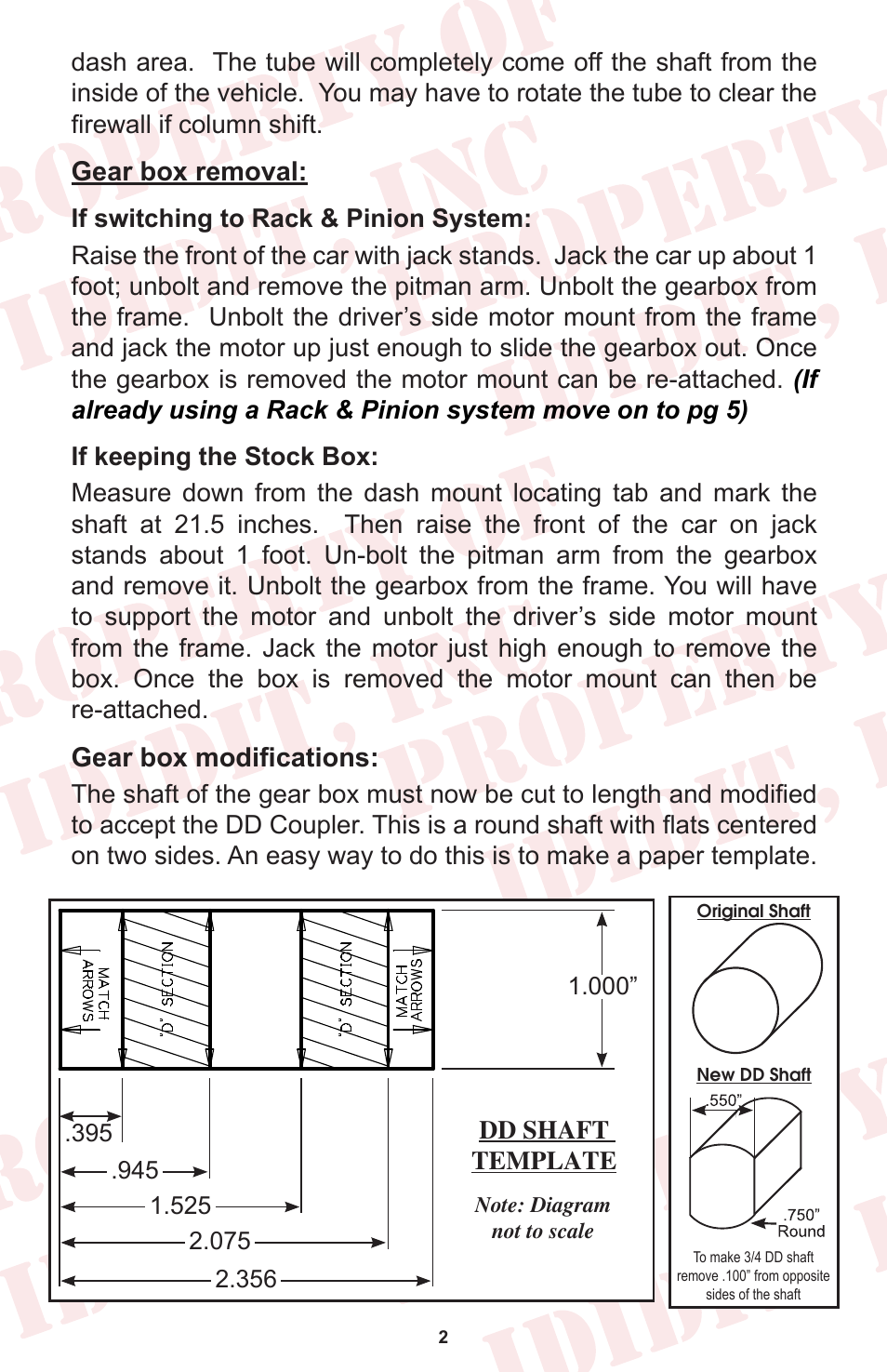 ididit Retrofit Steering Column: 1962-66 Nova User Manual | Page 4 / 12