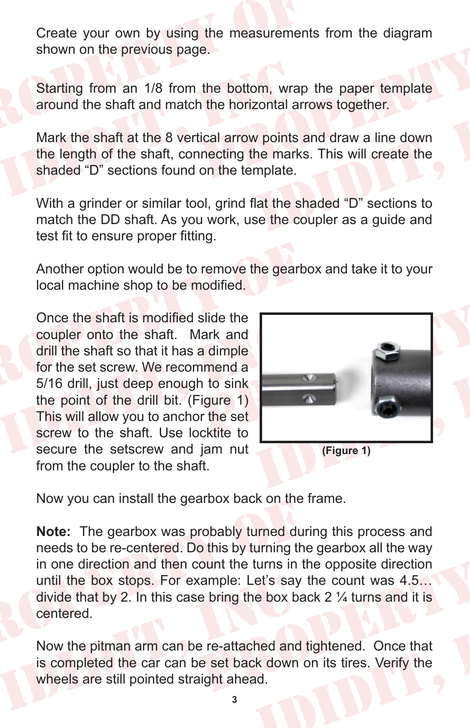 ididit Retrofit Steering Column: 1962-66 Nova User Manual | Page 5 / 12