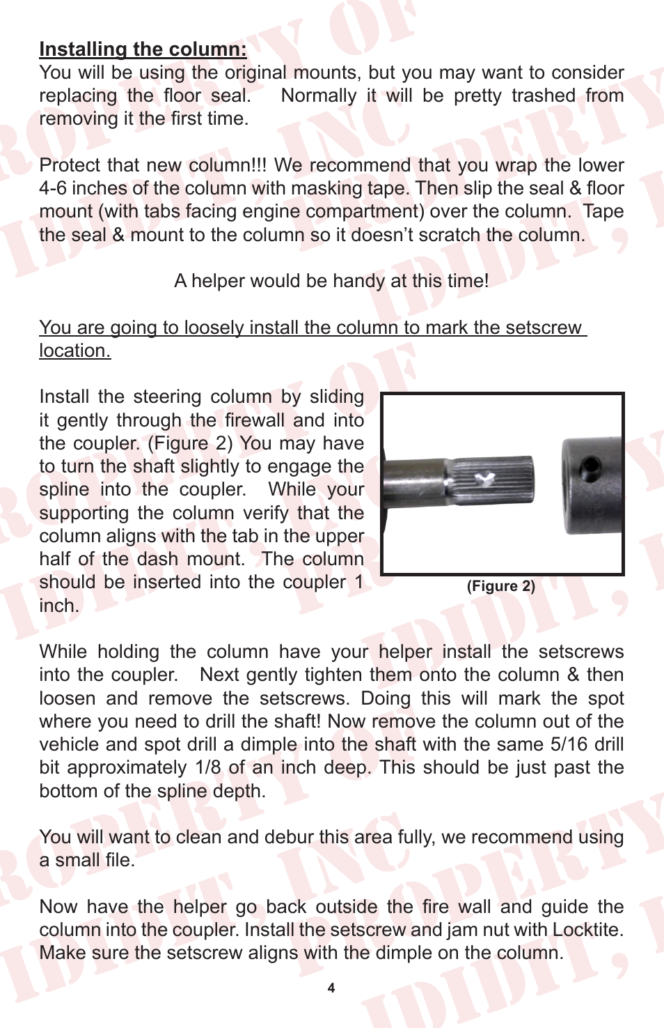 ididit Retrofit Steering Column: 1962-66 Nova User Manual | Page 6 / 12