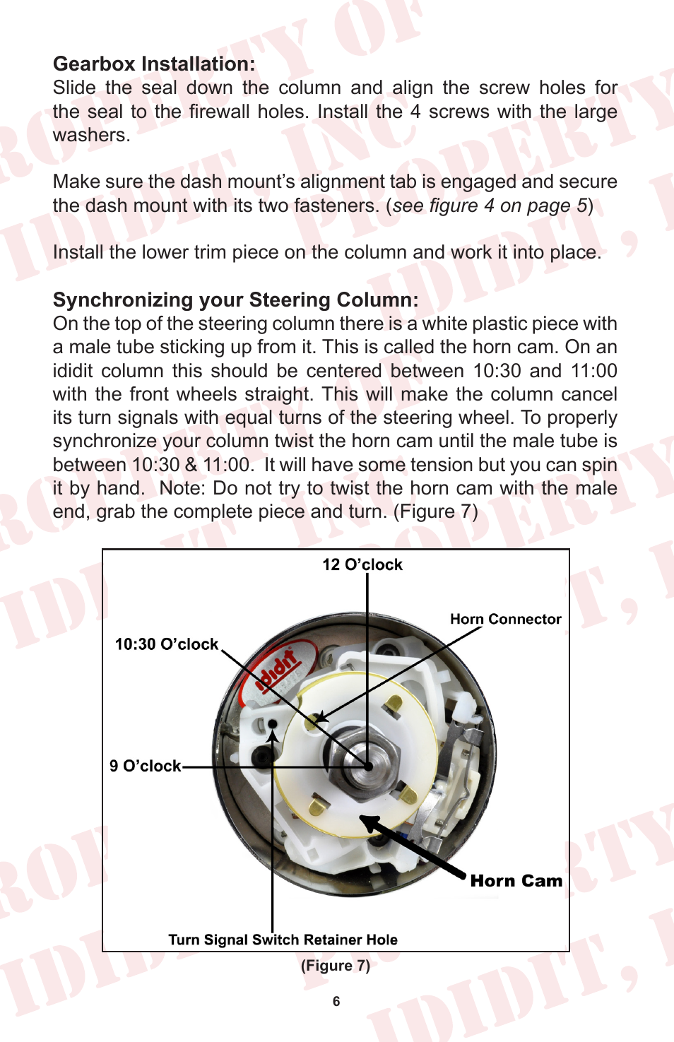 ididit Retrofit Steering Column: 1962-66 Nova User Manual | Page 8 / 12