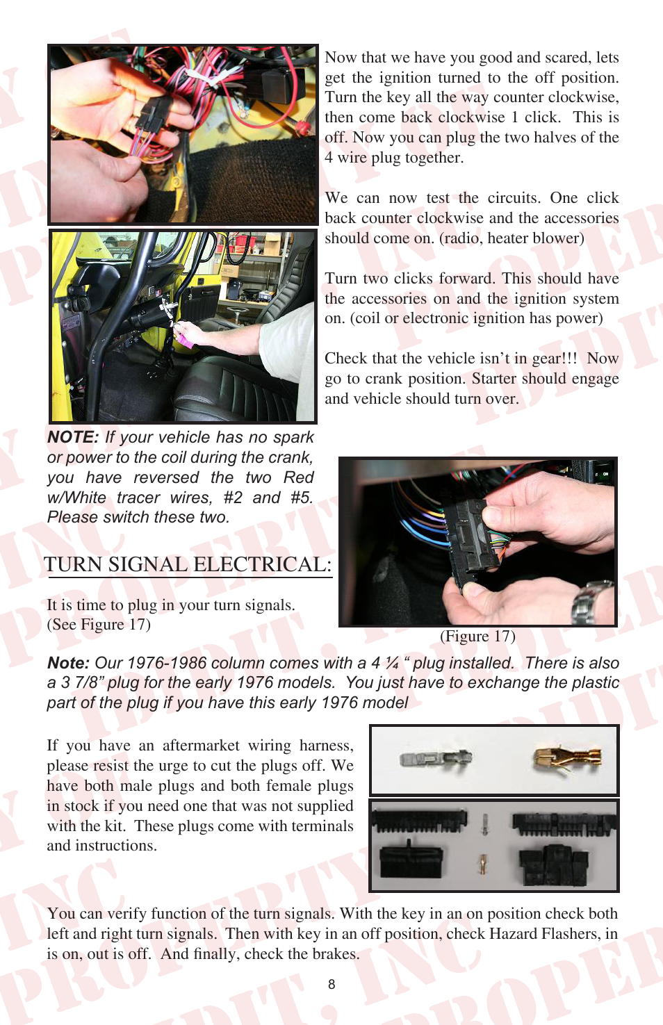 Turn signal electrical | ididit Retrofit Steering Column: 1976-86 Jeep CJ5 & CJ7 User Manual | Page 9 / 12