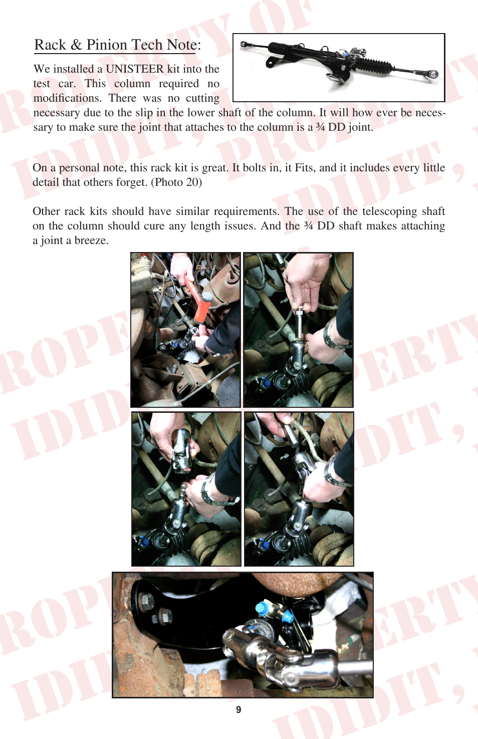 ididit Retrofit Steering Column: 1970-74 Cuda/Challenger User Manual | Page 10 / 12