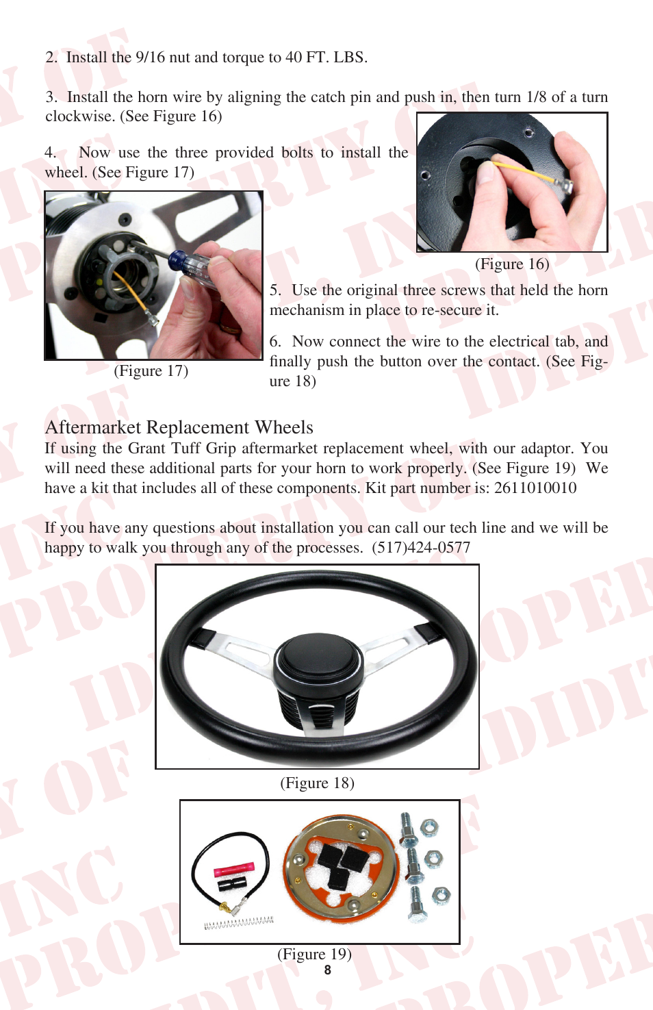 Aftermarket replacement wheels | ididit Retrofit Steering Column: 1970-74 Cuda/Challenger User Manual | Page 9 / 12