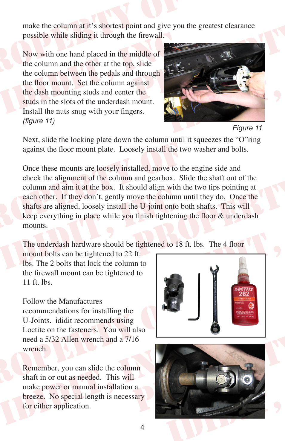 ididit Retrofit Steering Column: 1967-69 Chrysler B-Body User Manual | Page 6 / 8