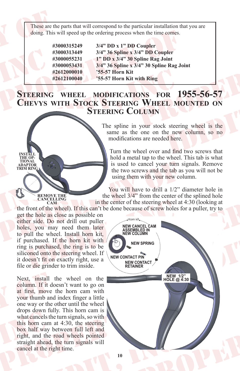ididit Right Hand Drive & Collapsible Steering Column: RHD Tri-Five Chevy User Manual | Page 11 / 16