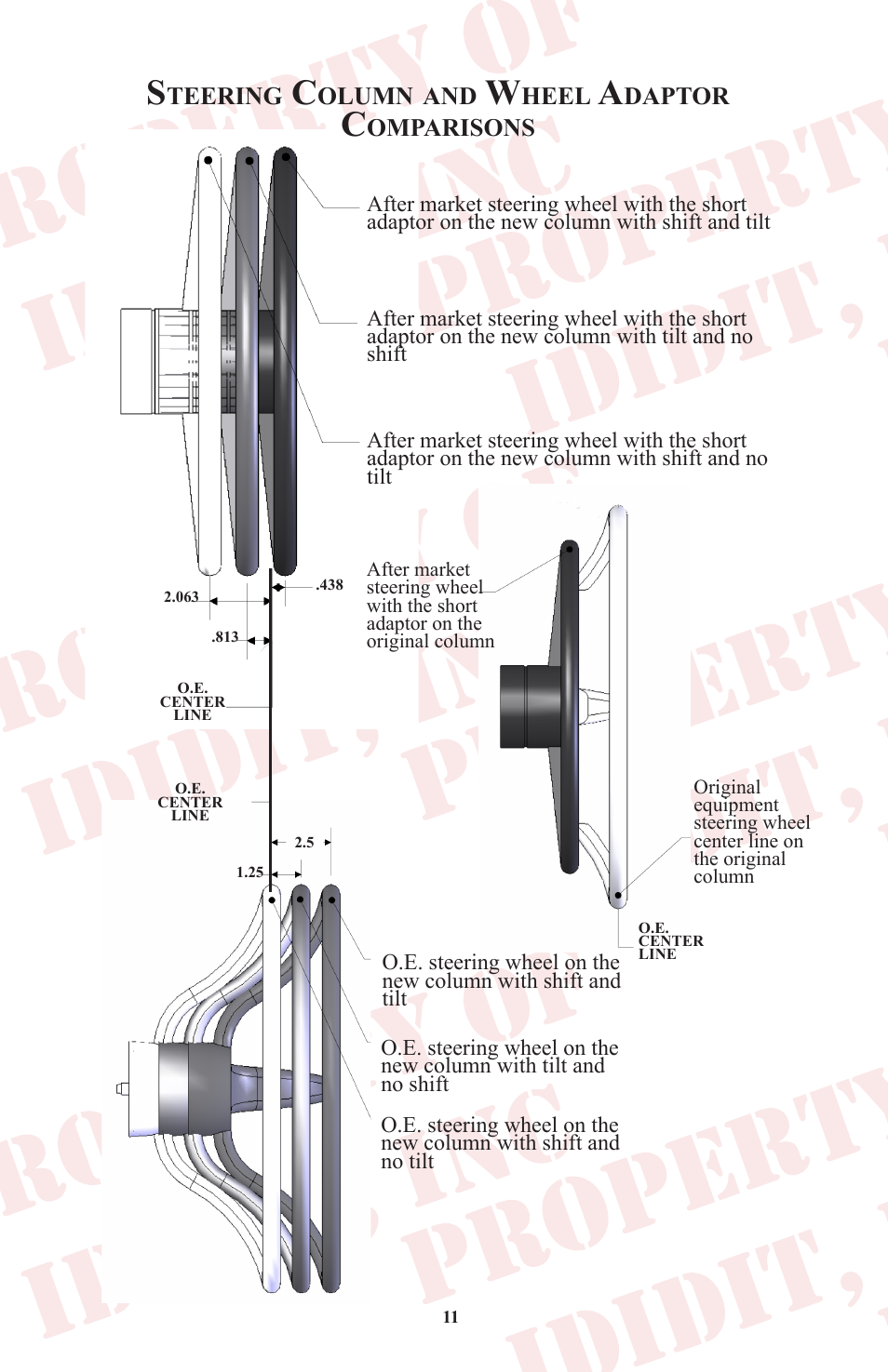 ididit Right Hand Drive & Collapsible Steering Column: RHD Tri-Five Chevy User Manual | Page 12 / 16