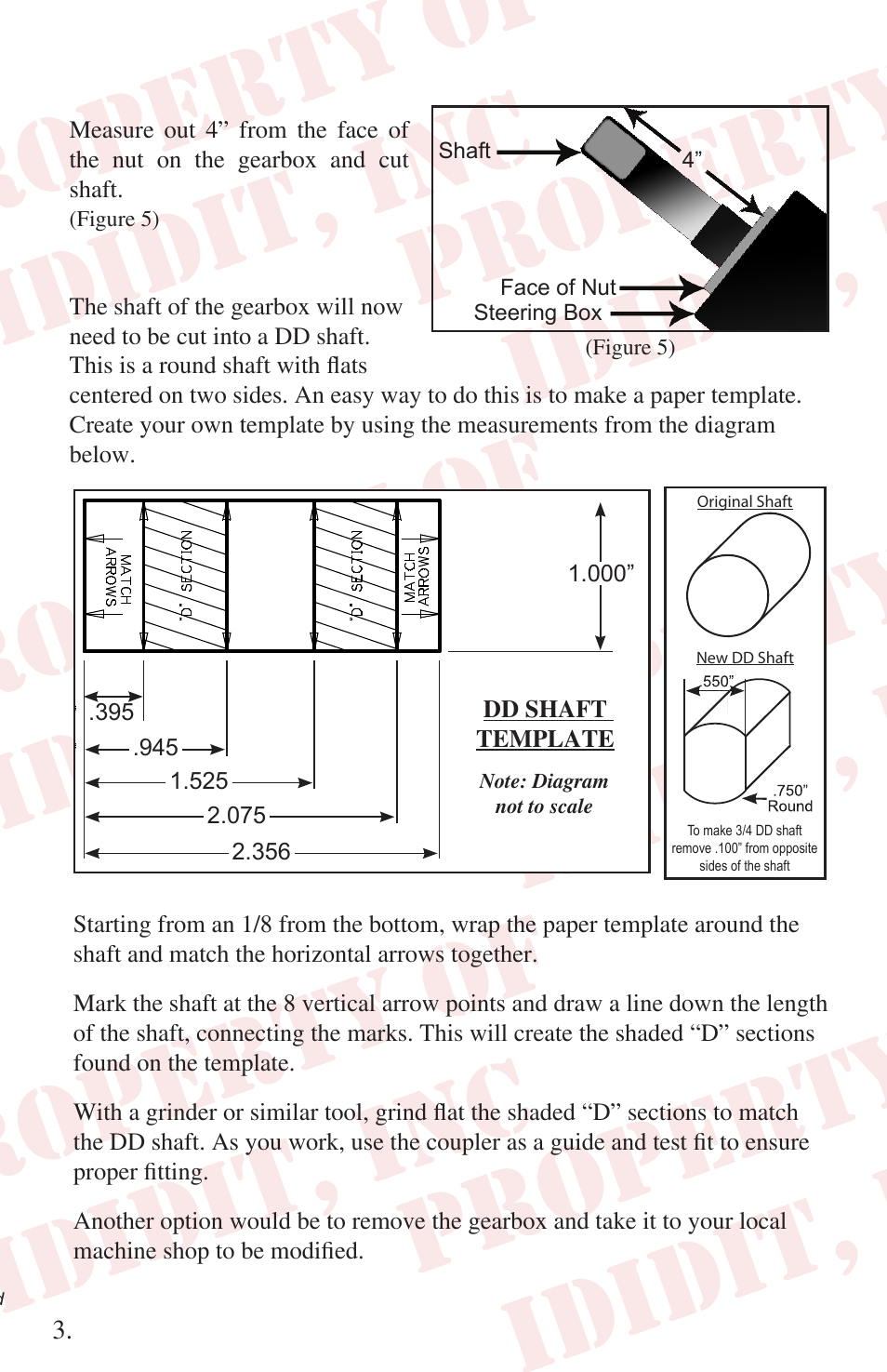 ididit Right Hand Drive & Collapsible Steering Column: RHD 1965-66 Mustang User Manual | Page 4 / 8