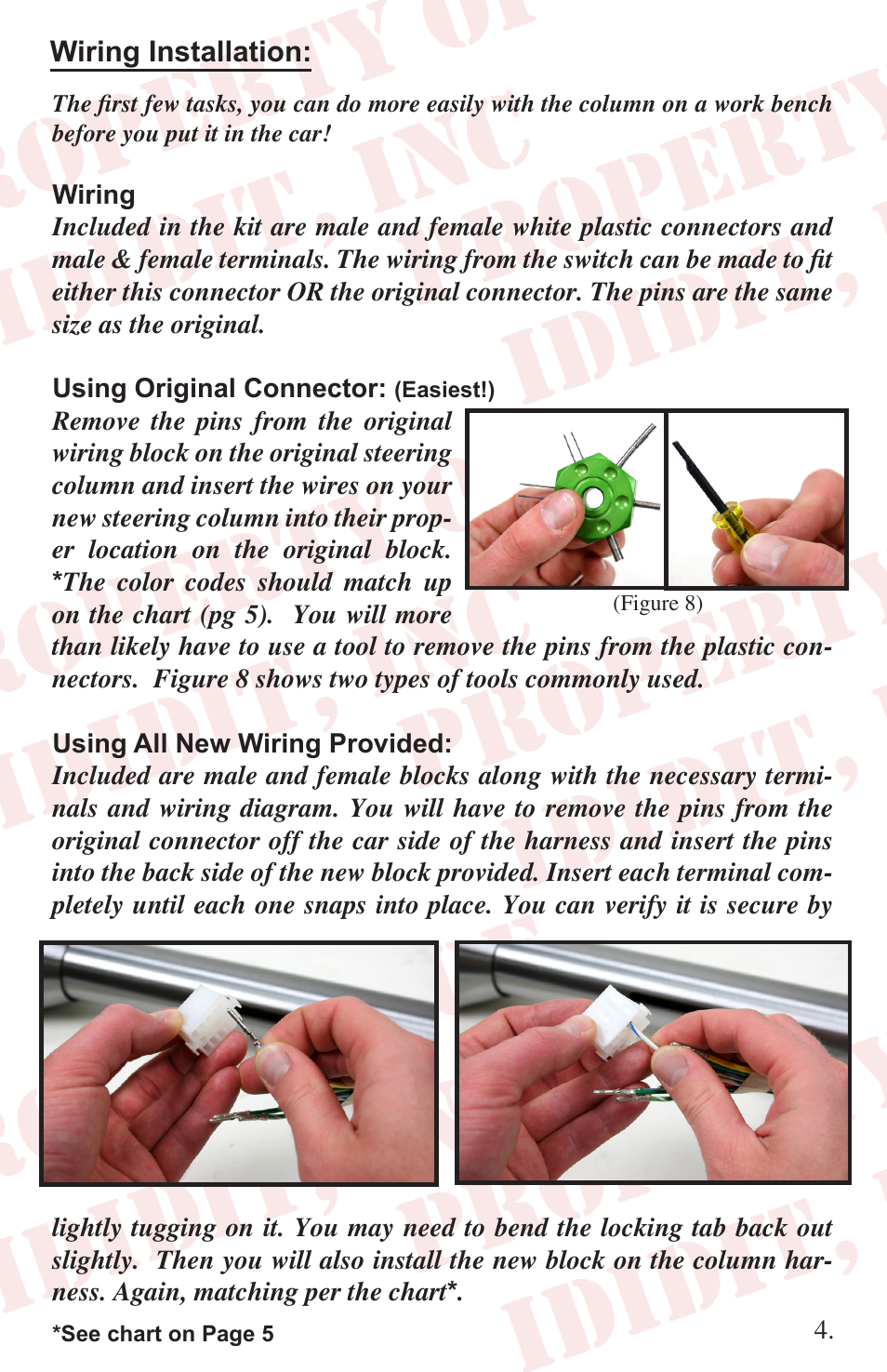 ididit Right Hand Drive & Collapsible Steering Column: RHD 1965-66 Mustang User Manual | Page 5 / 8