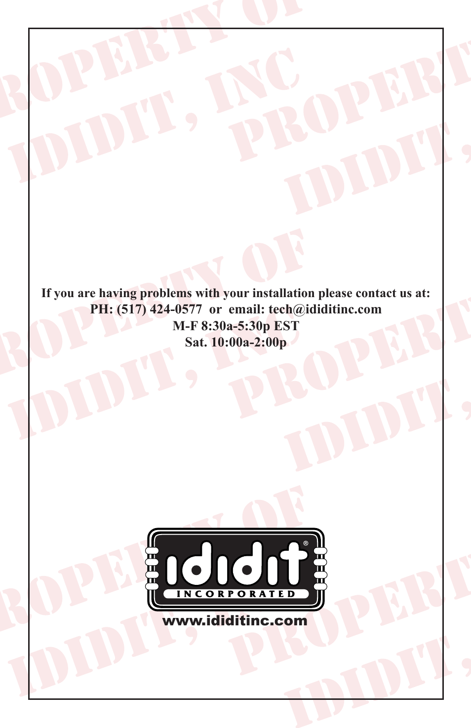 ididit Cable Shift Linkage Kit: Column to Ford C-4 Transmission User Manual | Page 8 / 8