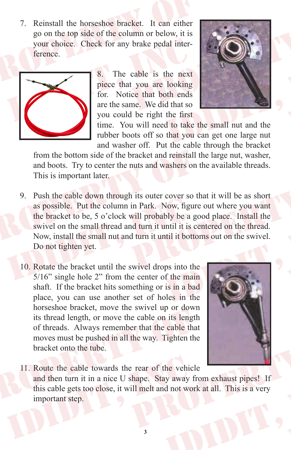 ididit Cable Shift Linkage Kit: Ford Column to Ford C-4 Transmission User Manual | Page 4 / 8