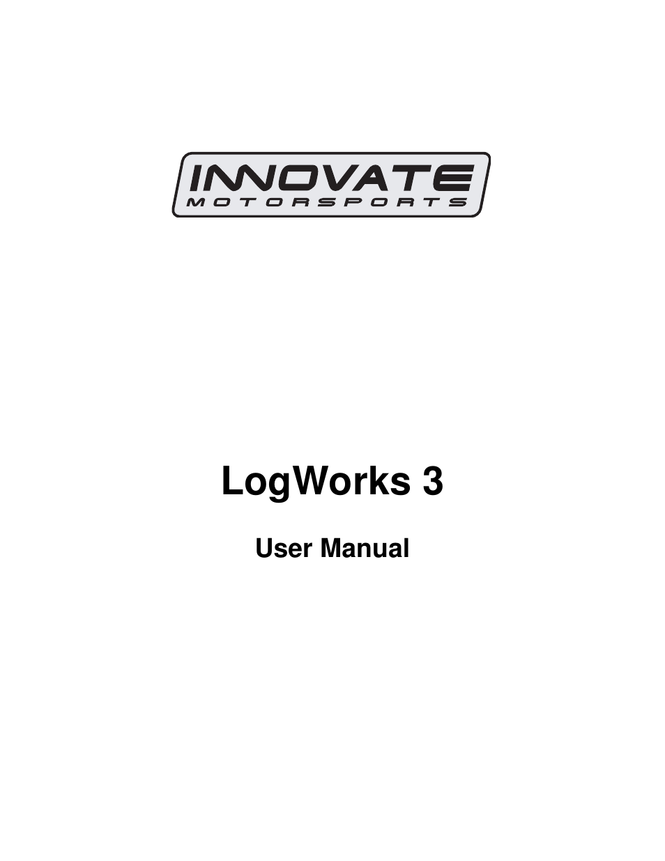 Innovate Motorsports LogWorks 3 User Manual | 145 pages