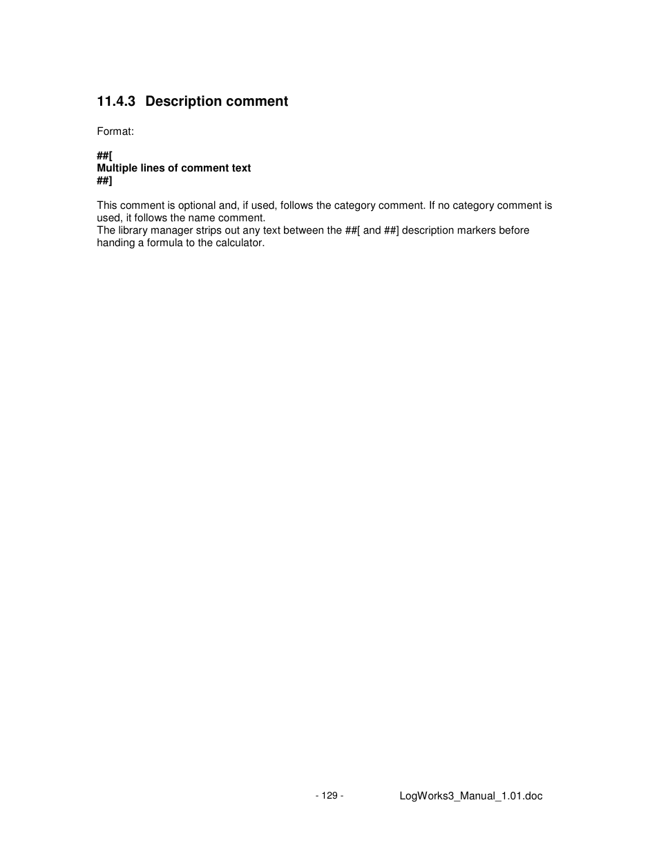 3 description comment | Innovate Motorsports LogWorks 3 User Manual | Page 129 / 145