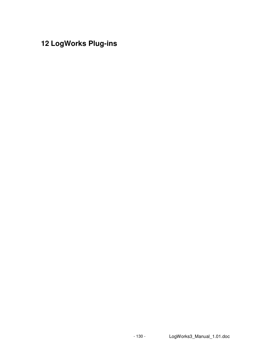 12 logworks plug-ins | Innovate Motorsports LogWorks 3 User Manual | Page 130 / 145