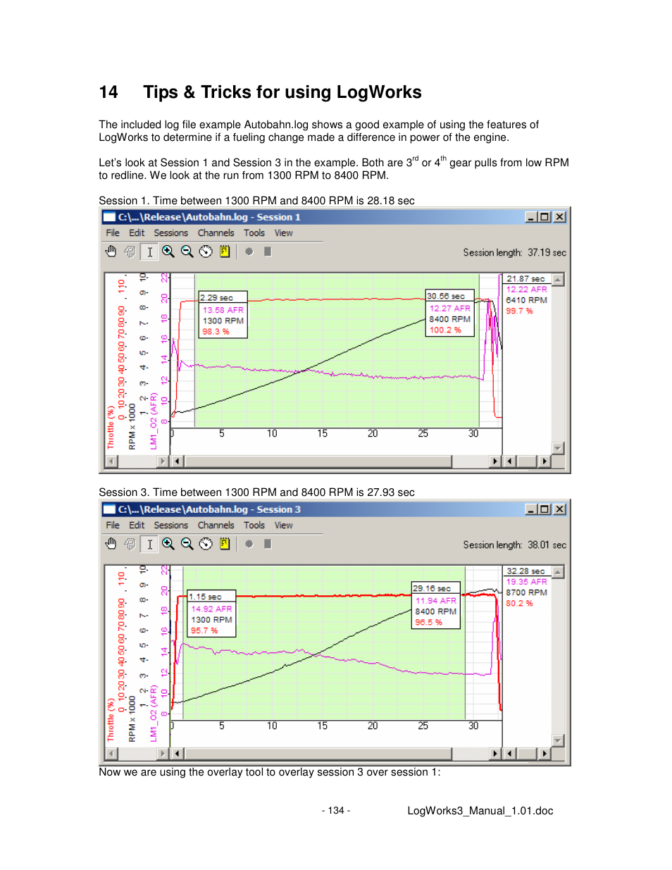 14 tips & tricks for using logworks | Innovate Motorsports LogWorks 3 User Manual | Page 134 / 145