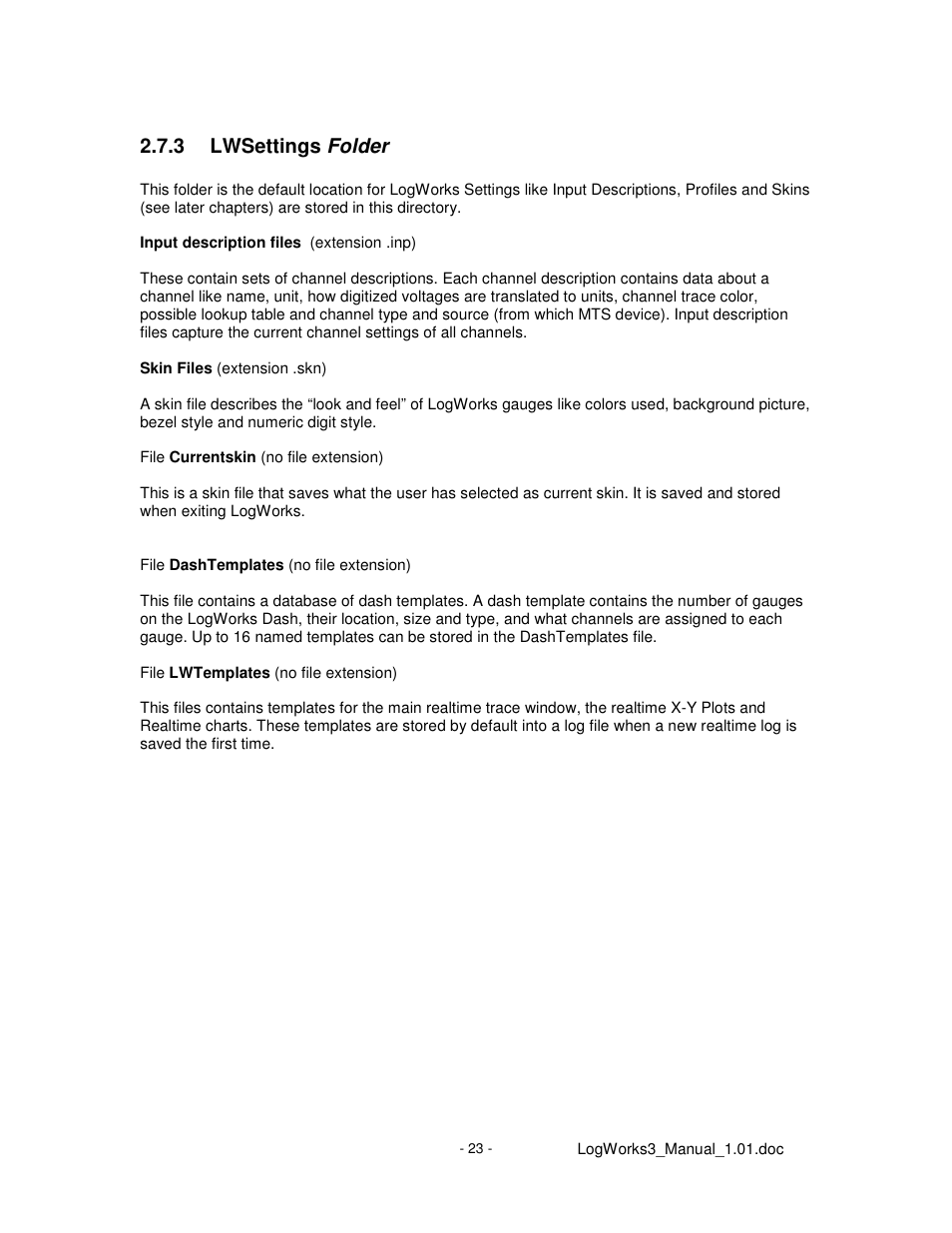 3 lwsettings folder | Innovate Motorsports LogWorks 3 User Manual | Page 23 / 145