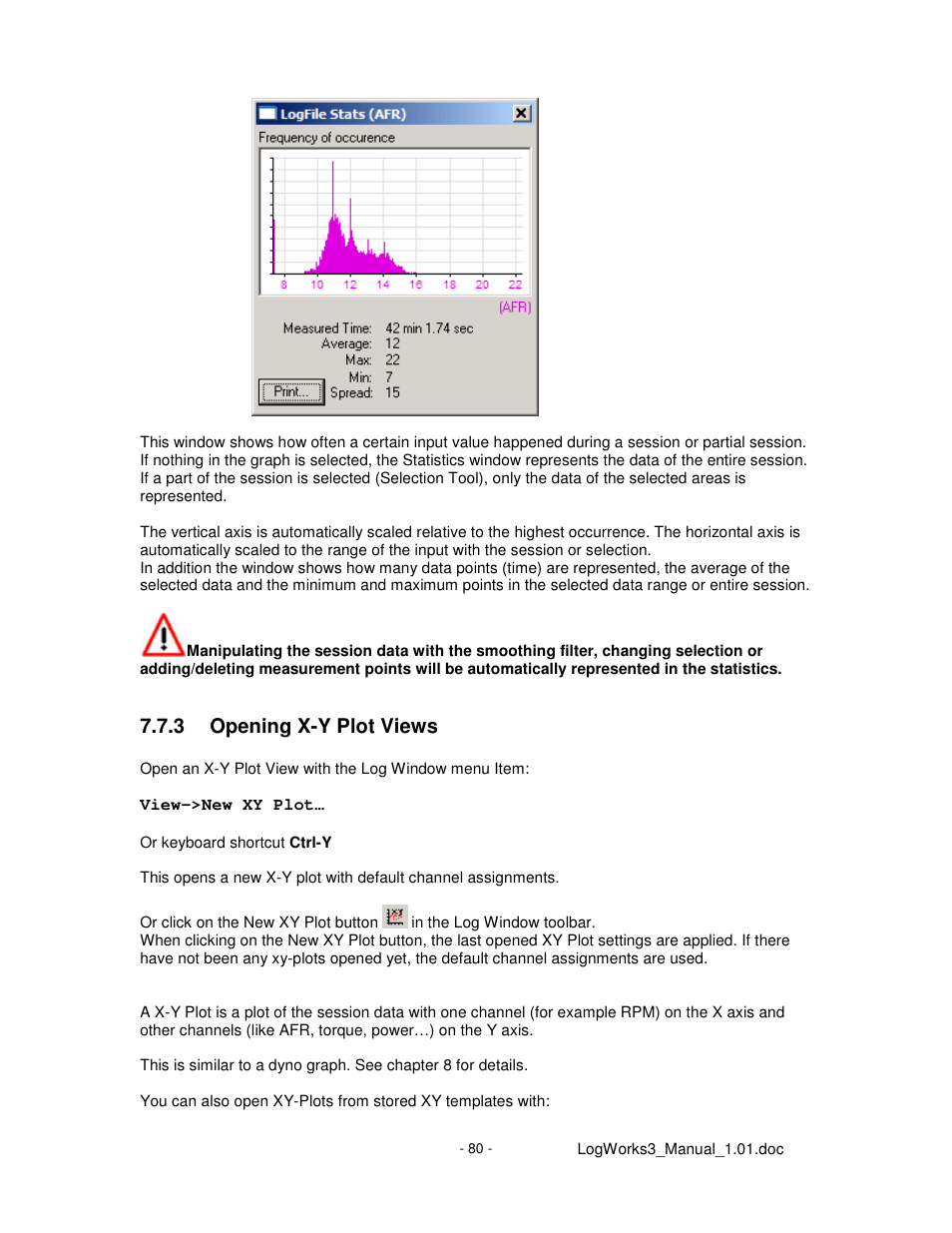 3 opening x-y plot views | Innovate Motorsports LogWorks 3 User Manual | Page 80 / 145