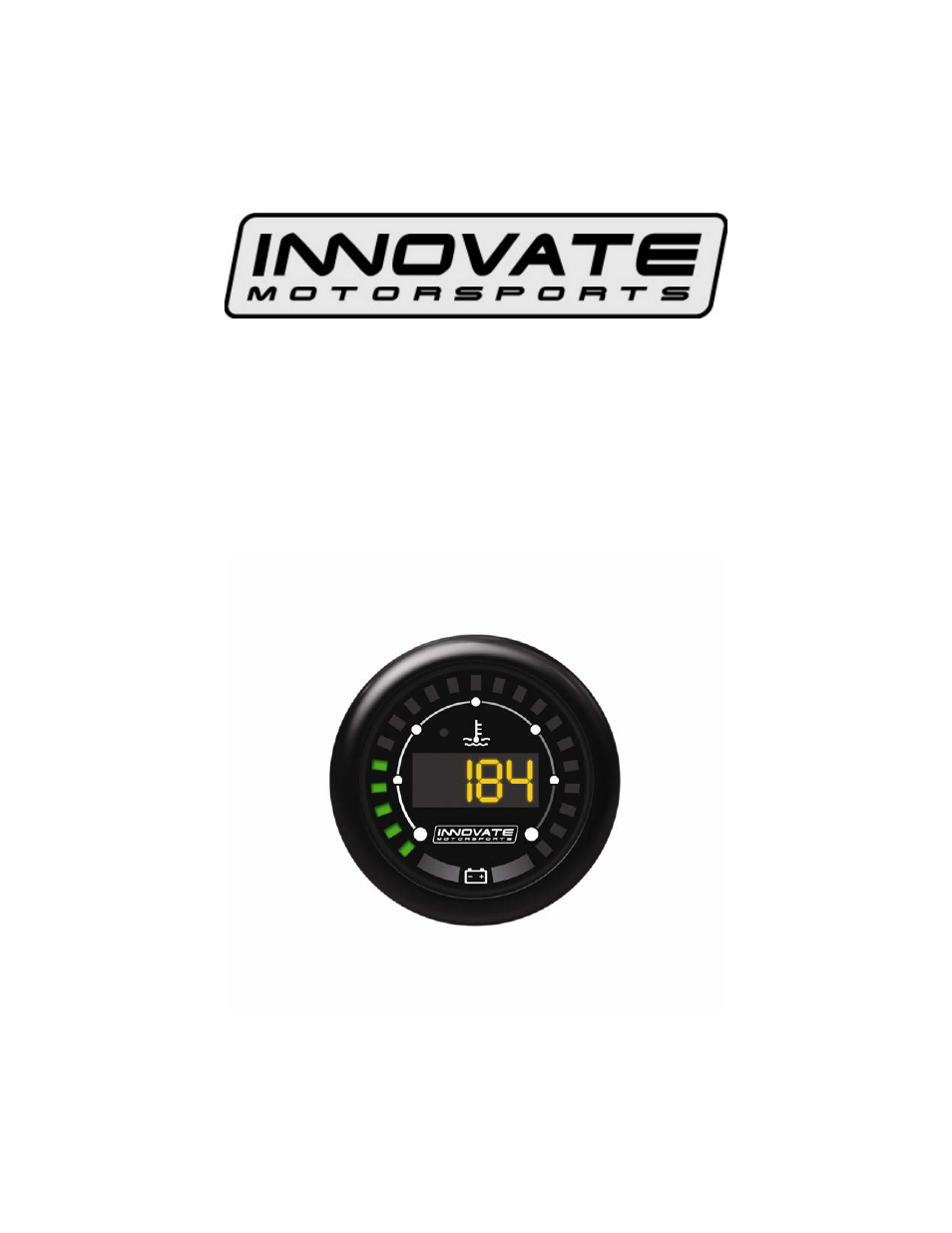 Innovate Motorsports MTX-D, Water Temperature/Volt Gauge User Manual | 10 pages