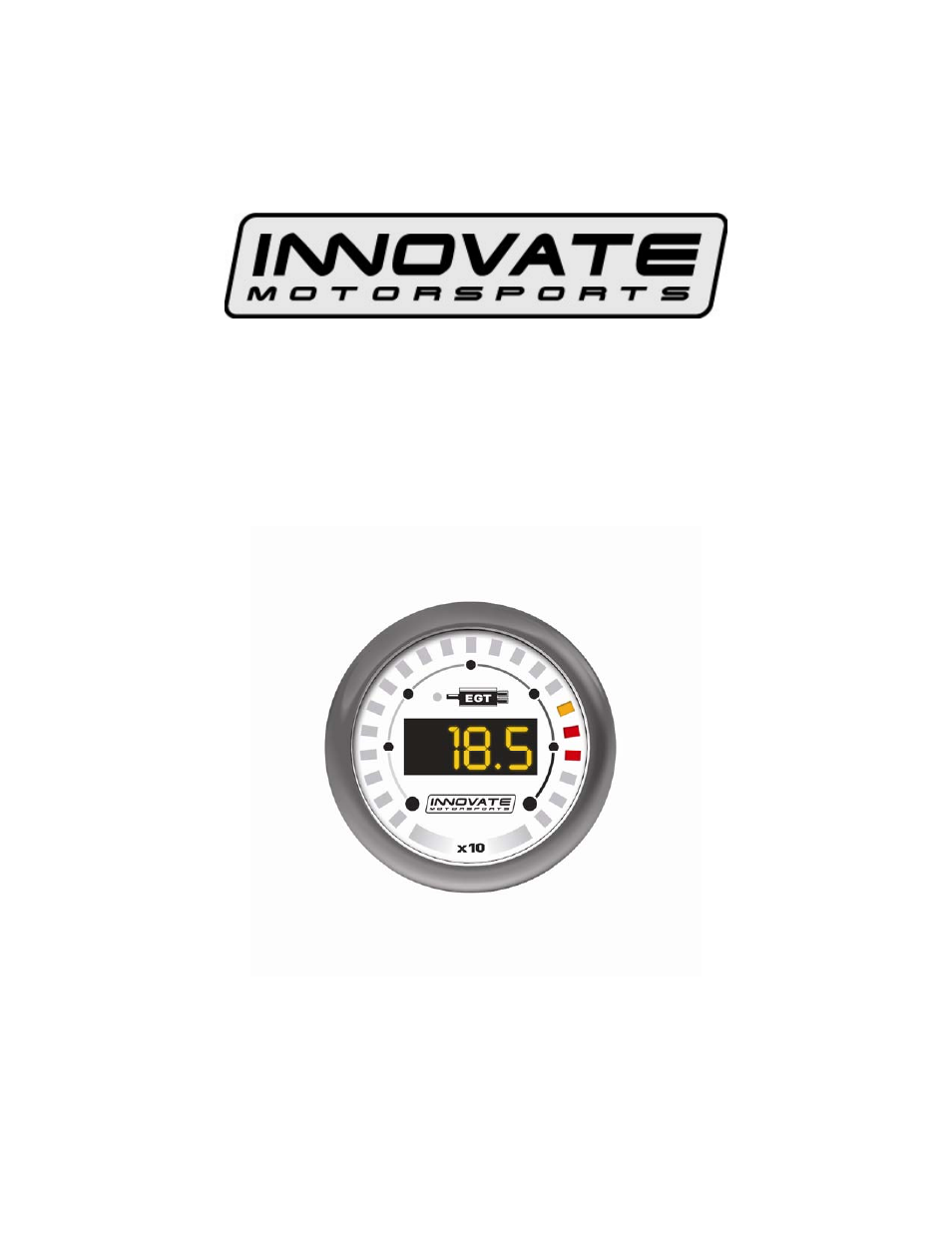 Innovate Motorsports MTX-D, EGT Gauge User Manual | 10 pages