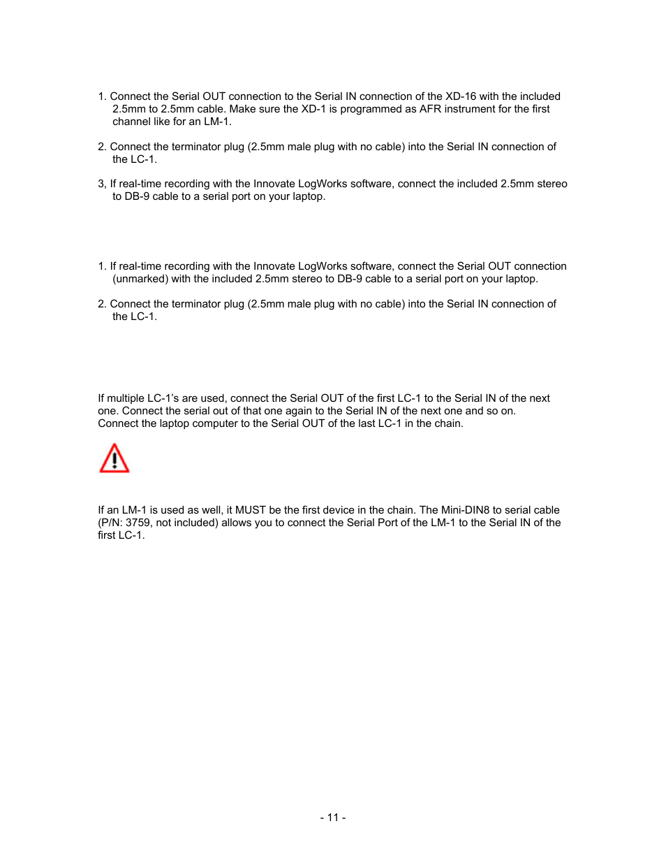 Innovate Motorsports LC-1 User Manual | Page 11 / 24