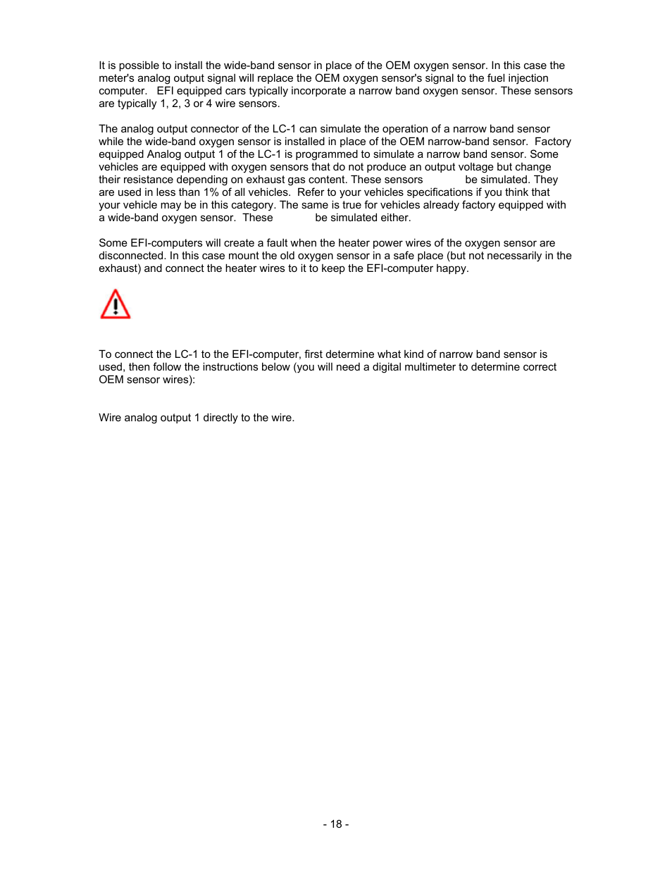 Innovate Motorsports LC-1 User Manual | Page 18 / 24
