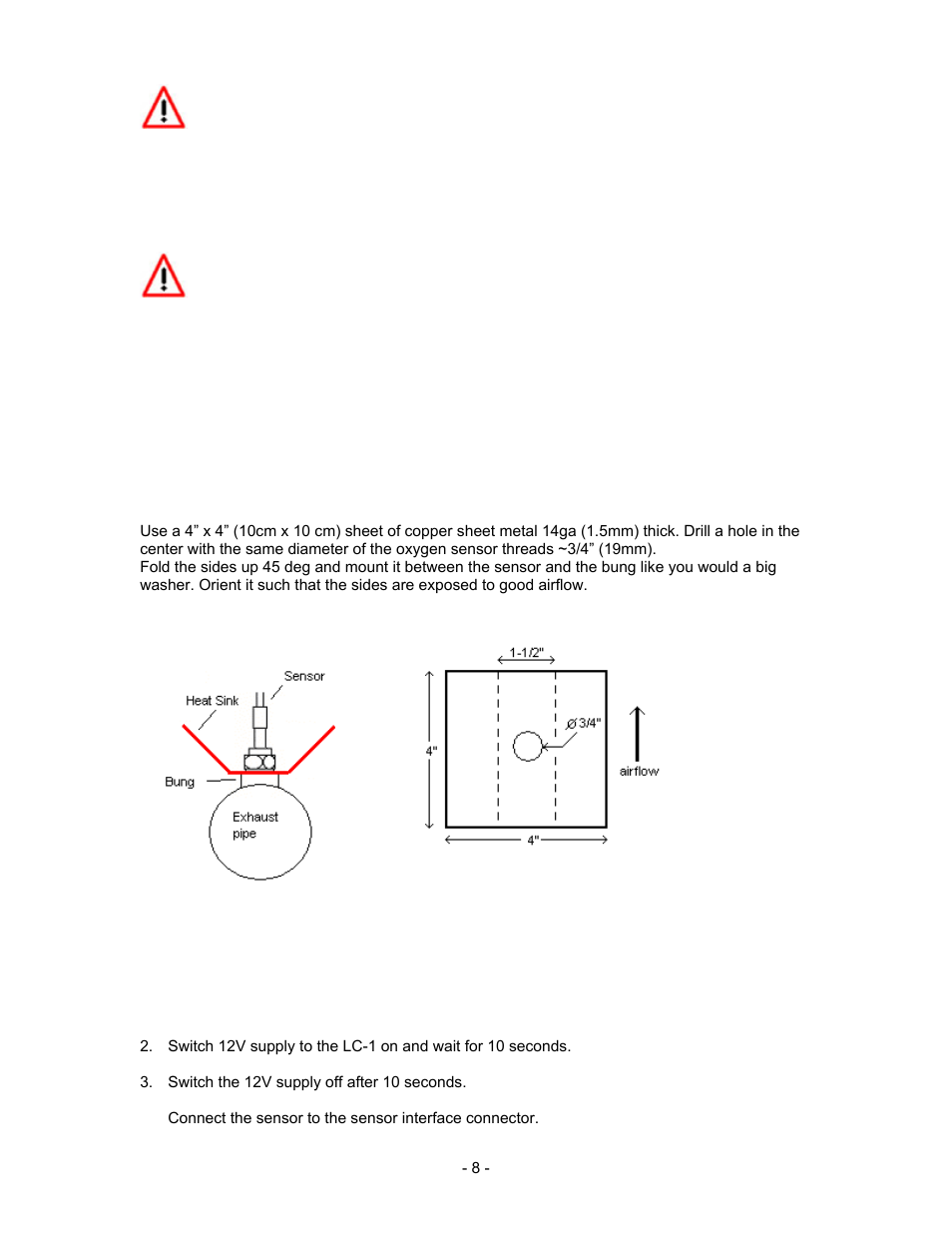 3 first time use | Innovate Motorsports LC-1 User Manual | Page 8 / 24