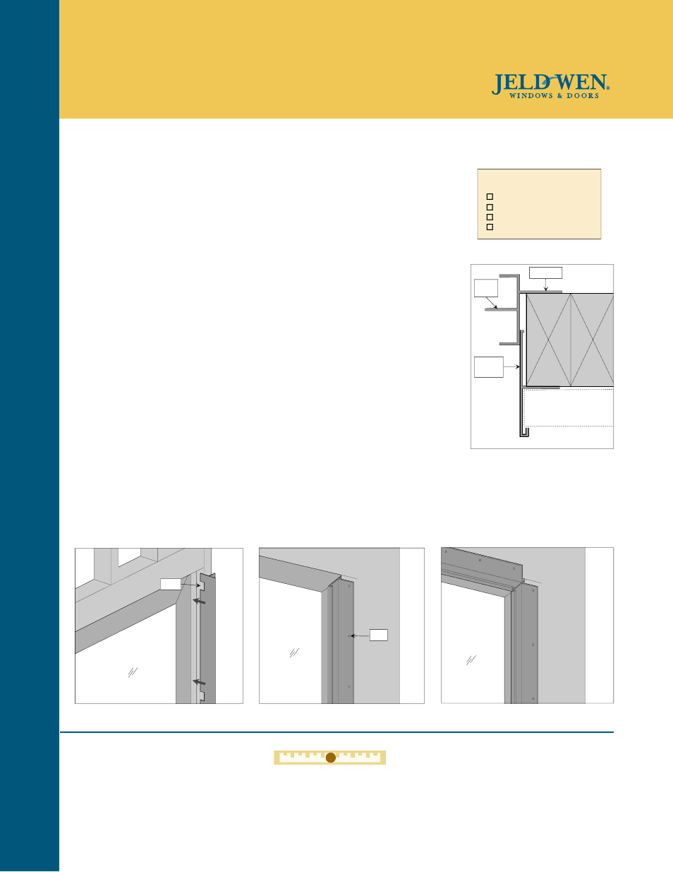 JELD-WEN SIV002 Aluminum Extension Jamb for Vinyl Patio Doors User Manual | 1 page