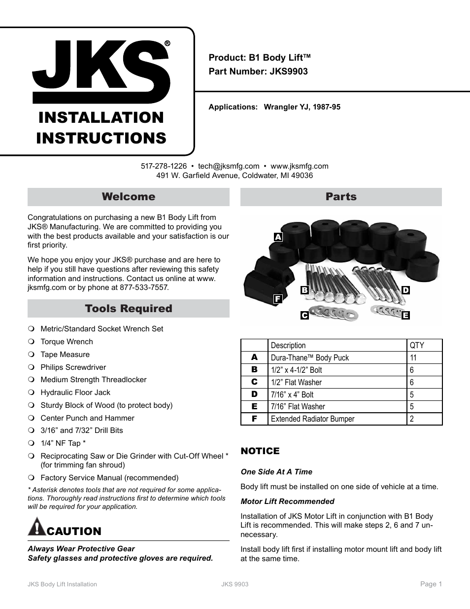 JKS 9903 User Manual | 4 pages