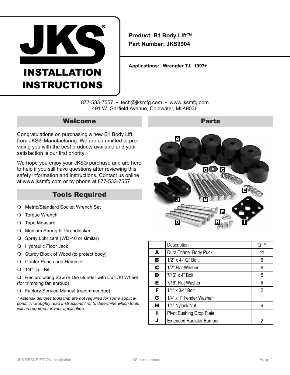 JKS 9904 User Manual | 5 pages