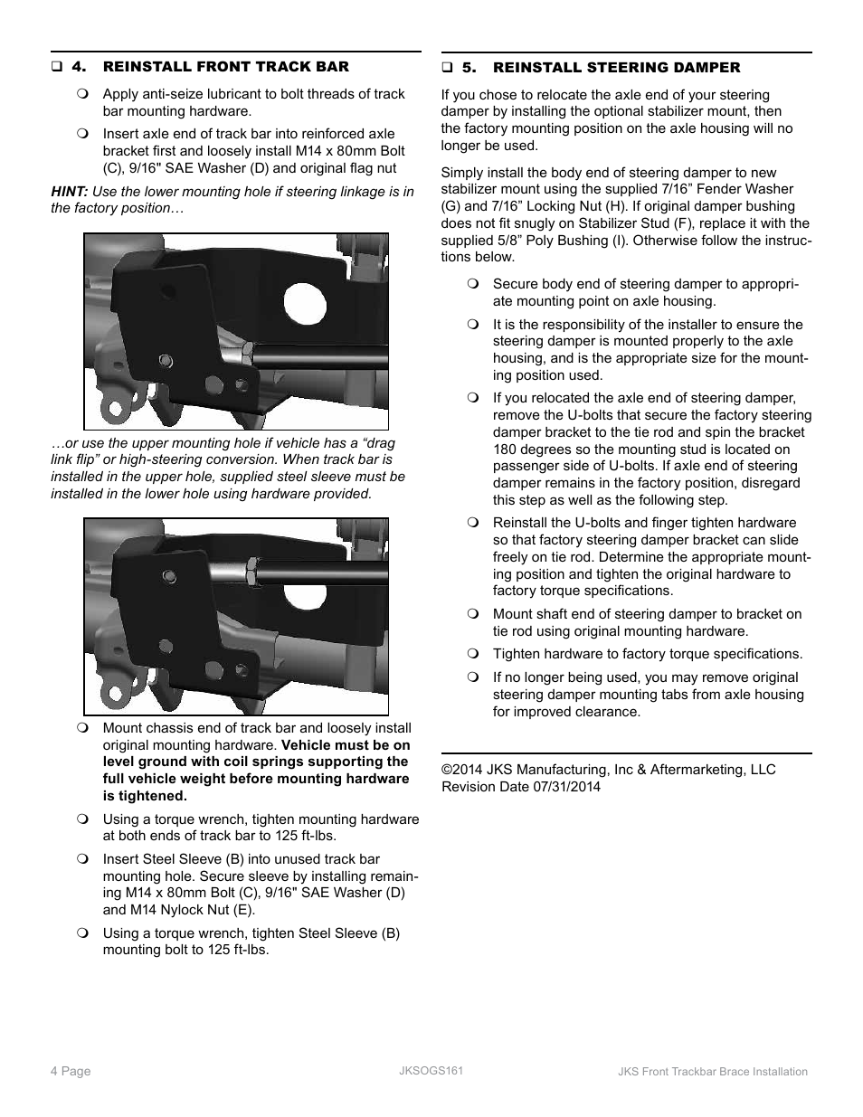 JKS OGS161 User Manual | Page 4 / 4