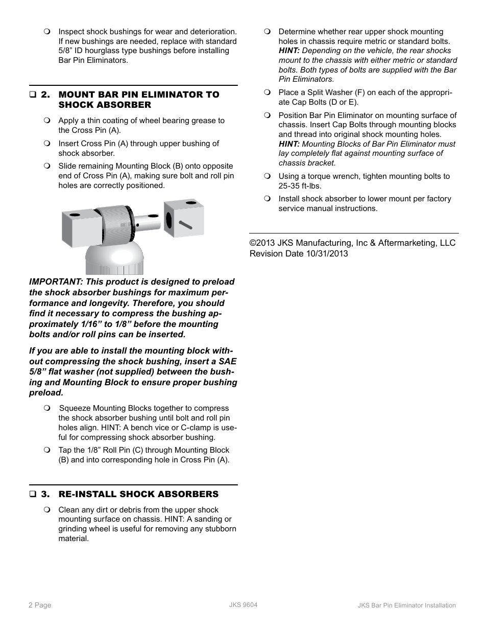 JKS 9604 User Manual | Page 2 / 2