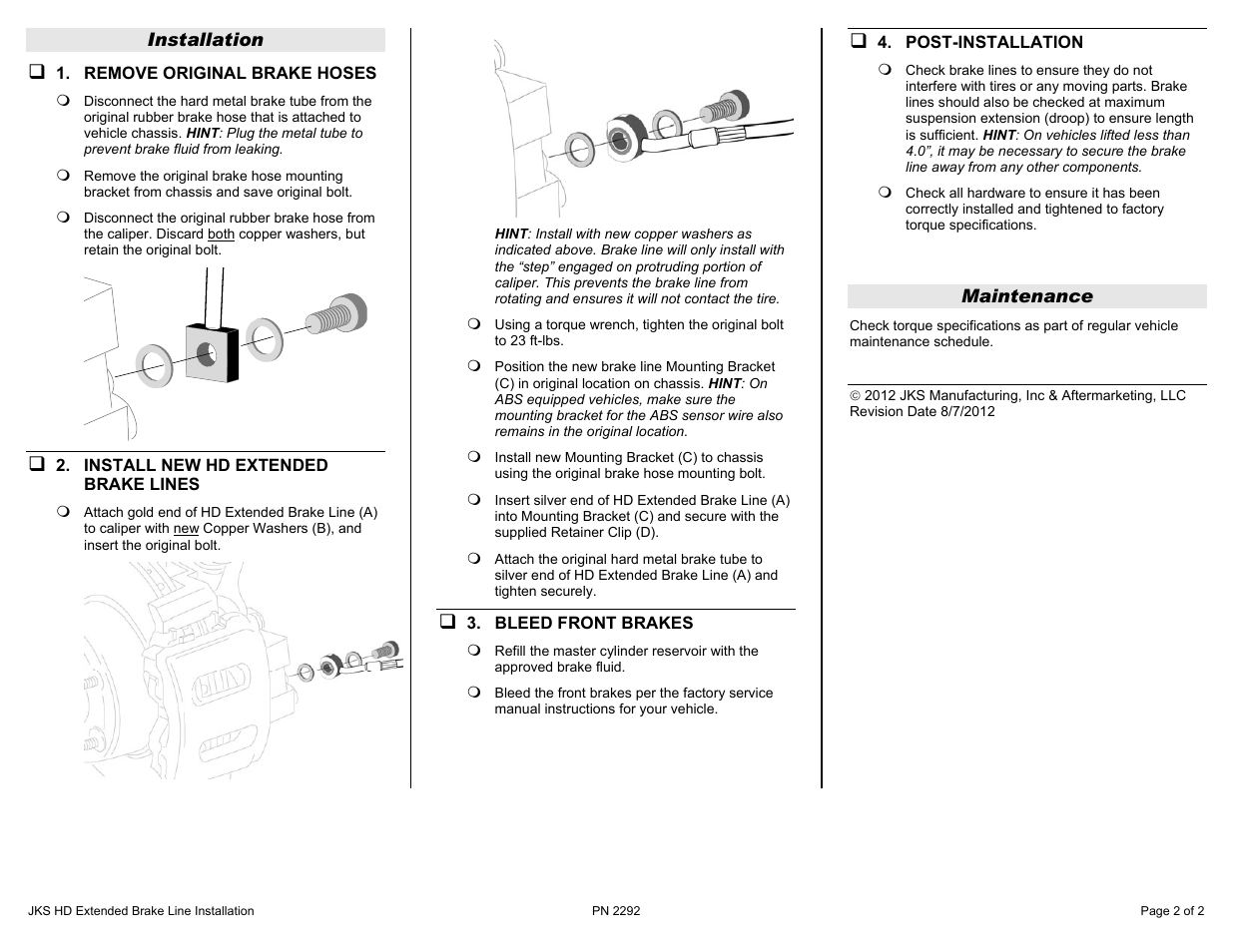 JKS PN2292 User Manual | Page 2 / 2