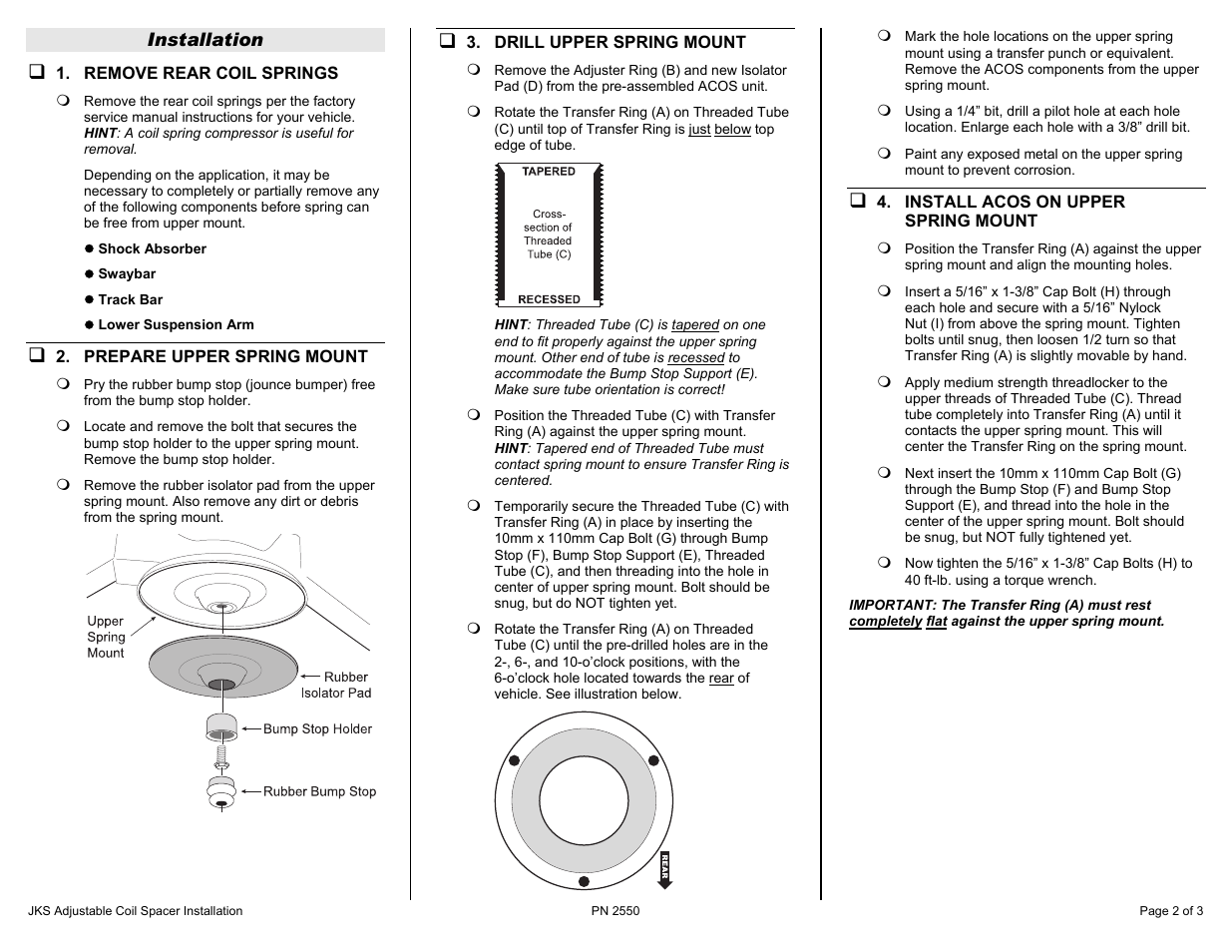 JKS 2550 User Manual | Page 2 / 3