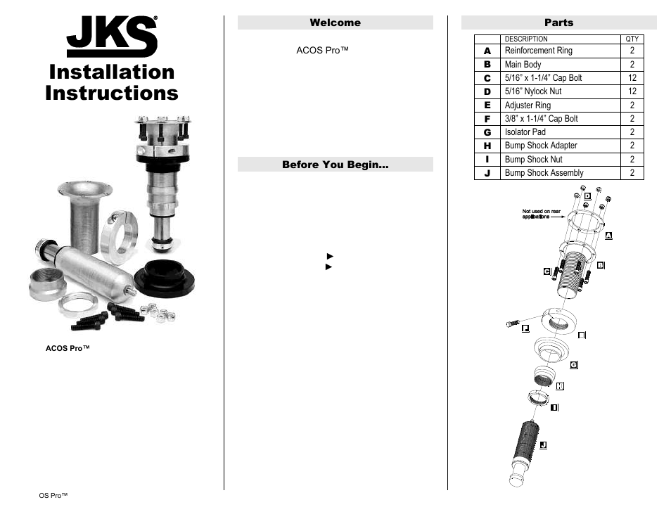 JKS 2700 User Manual | 8 pages