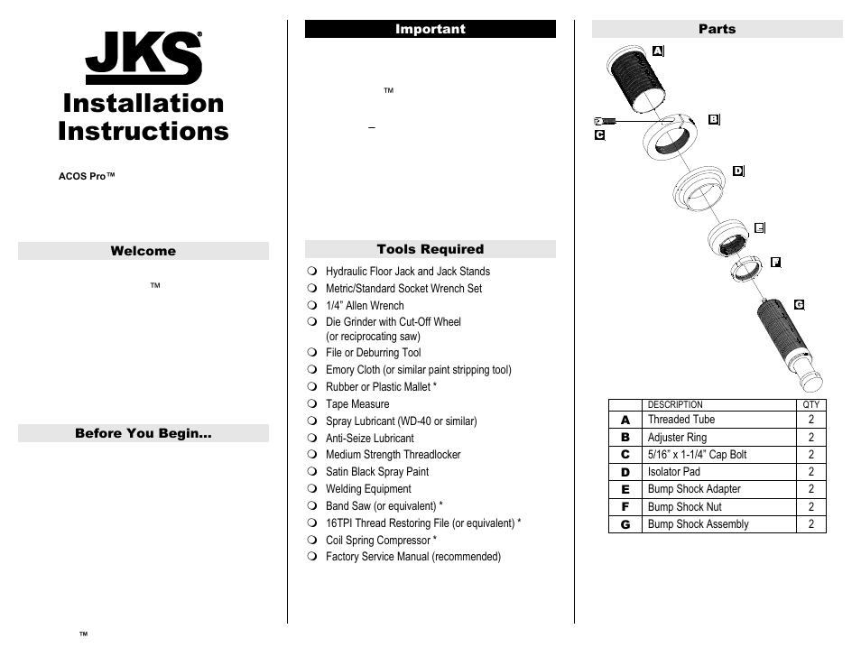 JKS 2710 User Manual | 5 pages