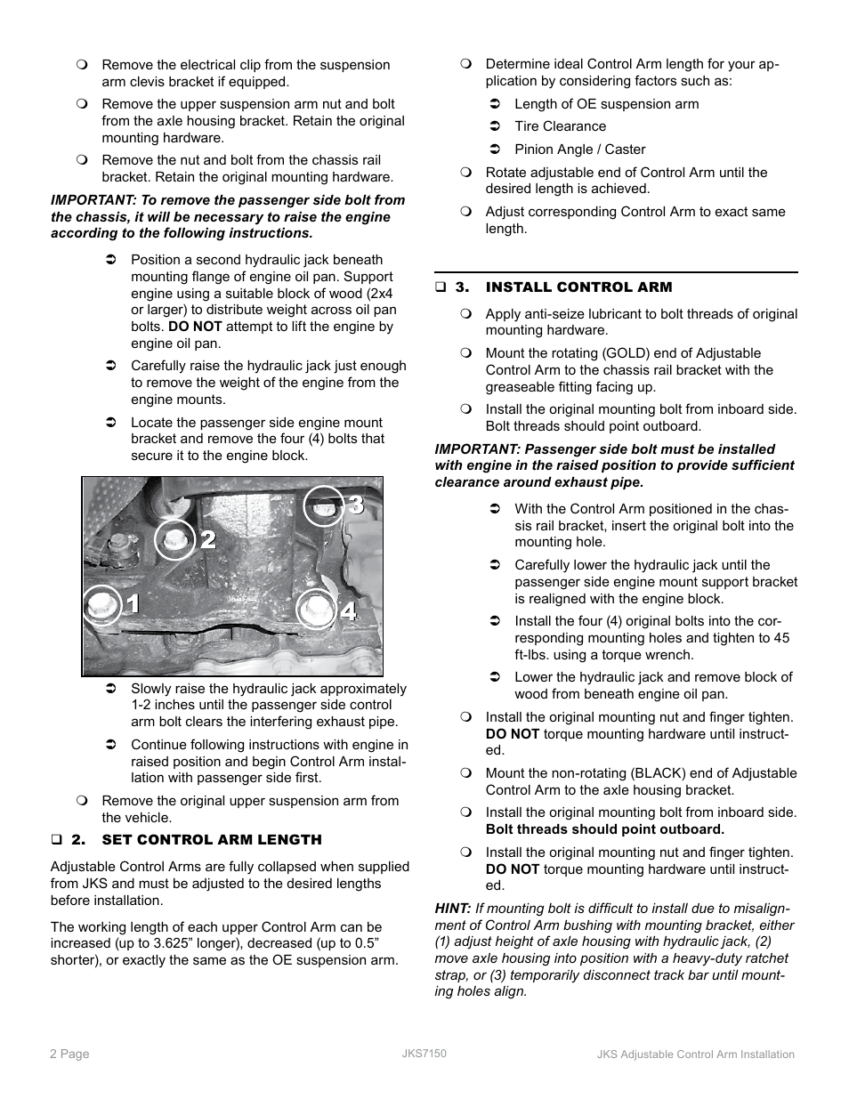 JKS 7150 User Manual | Page 2 / 3