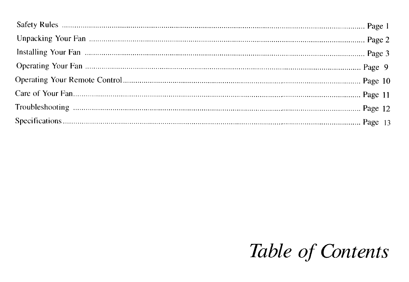 King of Fans Almeida User Manual | Page 3 / 16