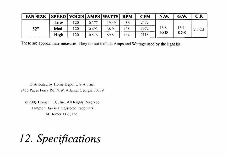 060106.pdf | King of Fans Belmont User Manual | Page 14 / 14
