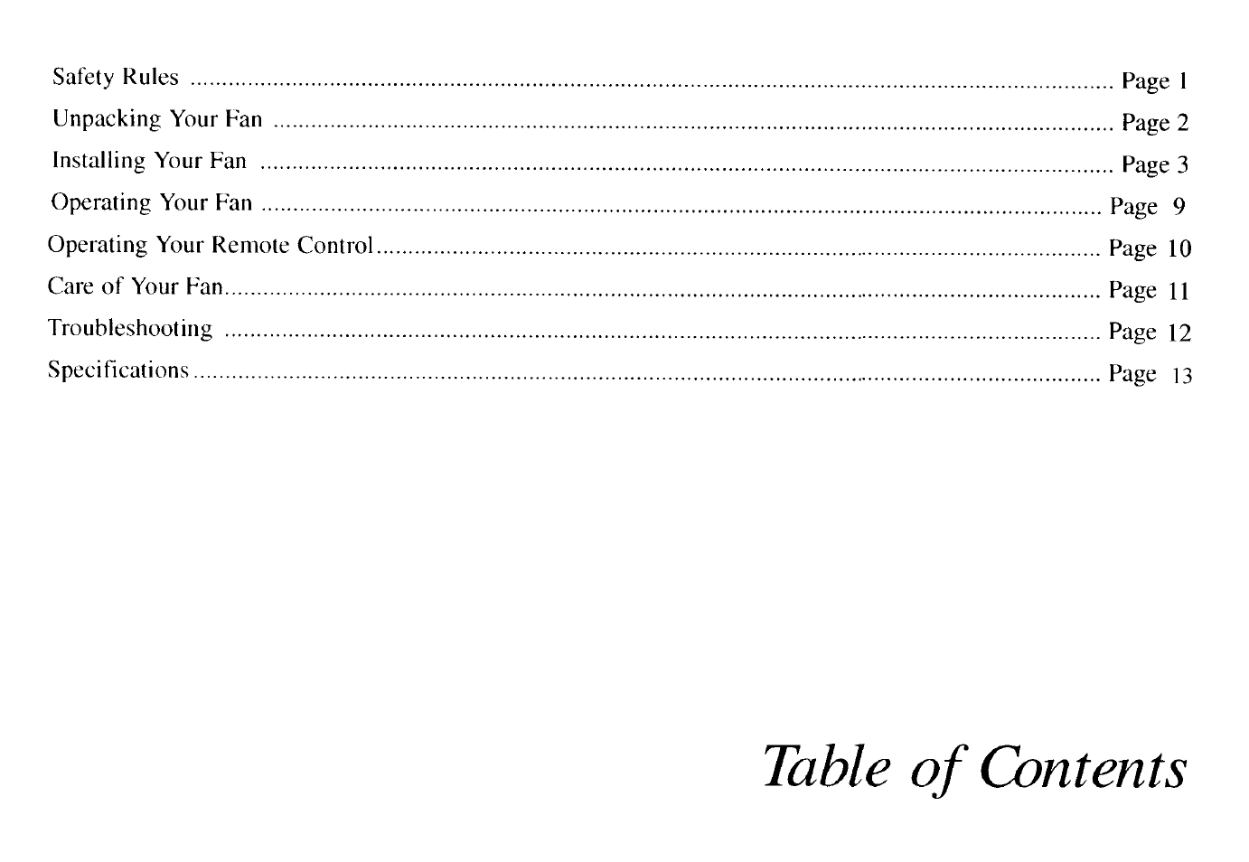 King of Fans Cabrerra User Manual | Page 2 / 15